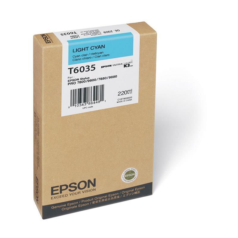 Epson črnilo T6035, 220 ml, light cyan
