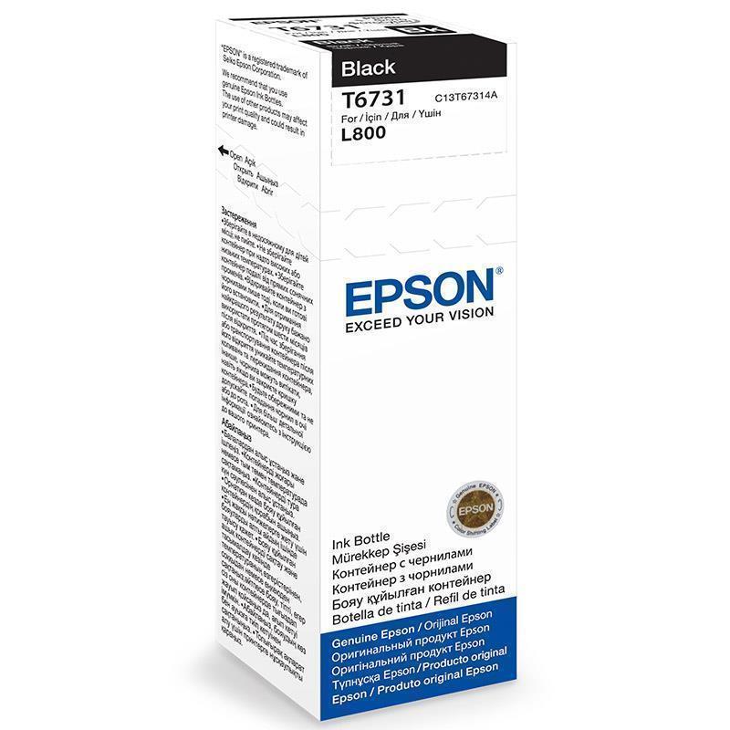 Epson črnilo T6731, 70 ml, black