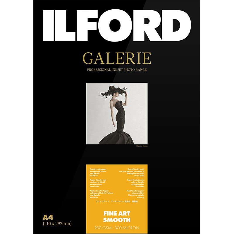 ILFORD GALERIE FineArt Smooth, 10 x 15, 50 listov