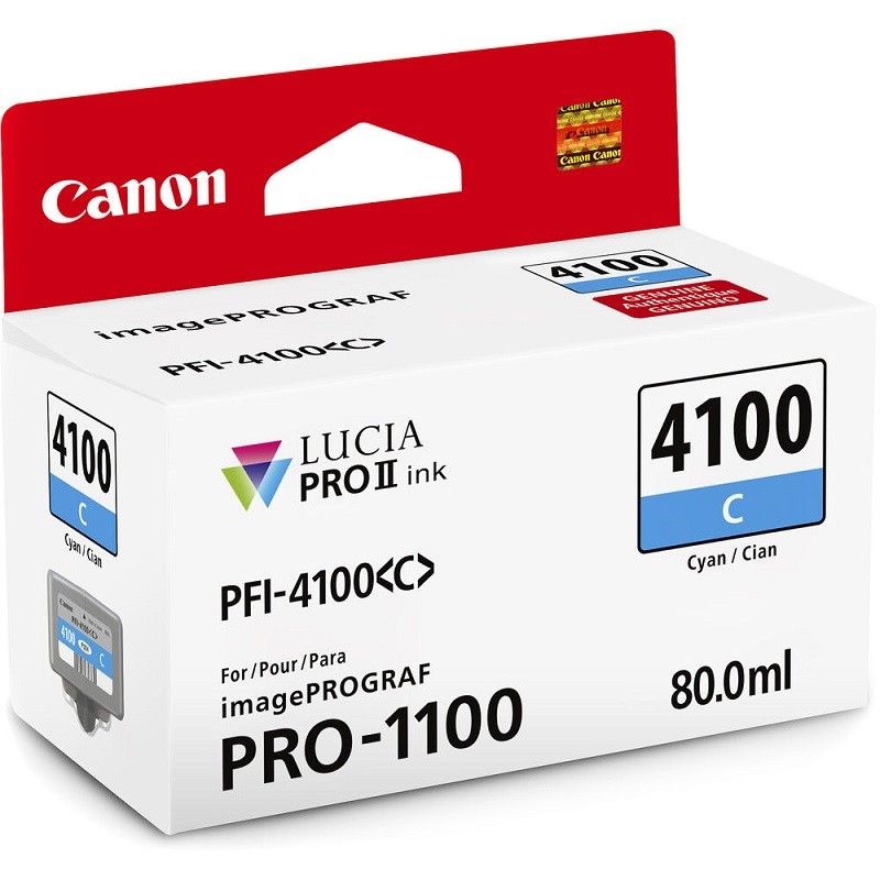 Canon črnilo PFI-4100, 80 ml, Cyan