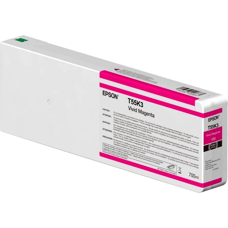 Epson črnilo T55K3, 700 ml, vivid magenta