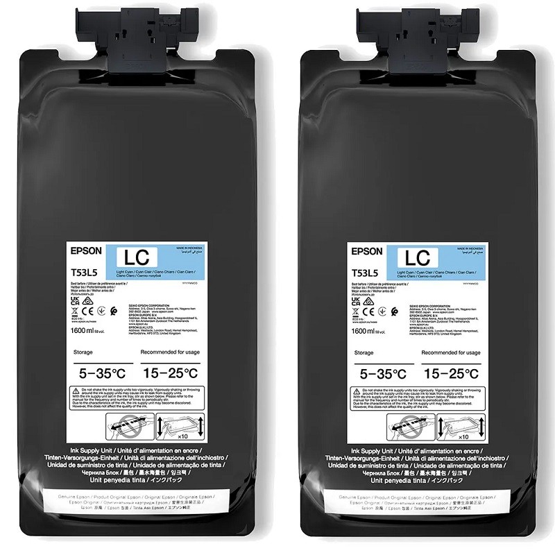 Epson črnilo UltraChrome DS Light Cyan, pakiranje 2 x 1,6 l