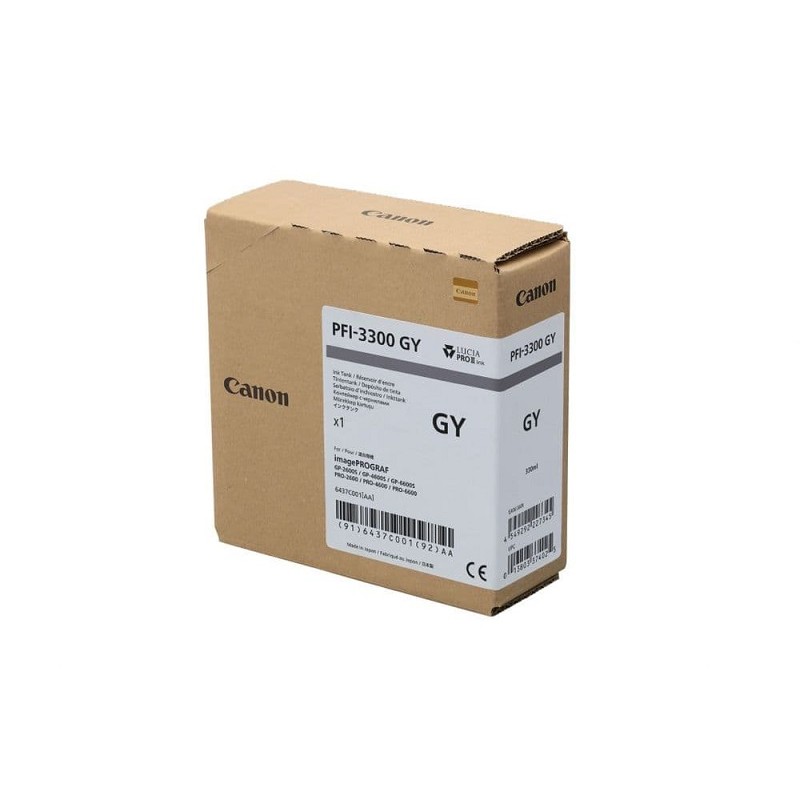 Canon pigmentno črnilo PFI-3300, 330 ml, Gray