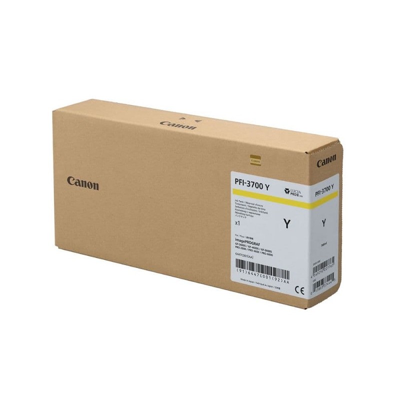 Canon pigmentno črnilo PFI-3700, 700 ml, Yellow